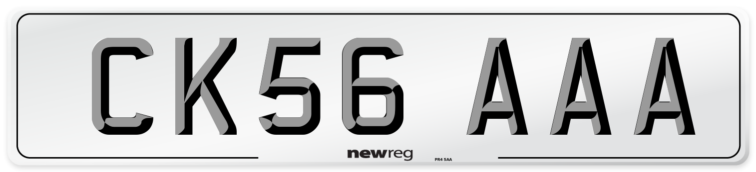 CK56 AAA Number Plate from New Reg